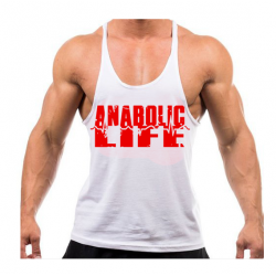 ANABOLIC LIFE Tank Top biało-czerwony